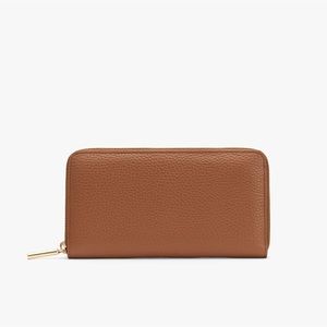 Cuyana Classic Zip Around Wallet - Caramel